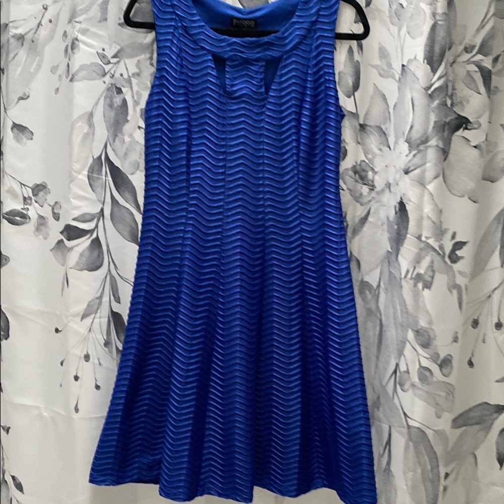 Royal Blue Sleeveless Dress, size 8 - Picture 1 of 4